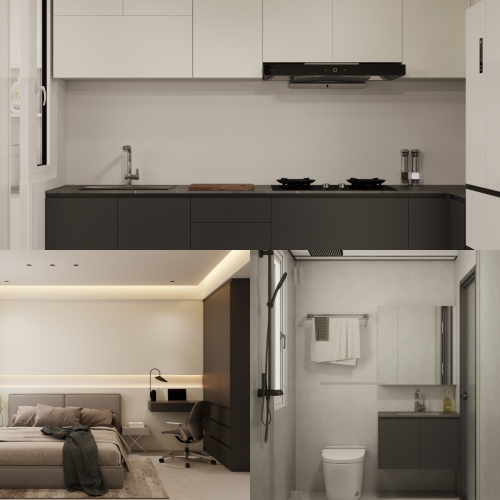 MacPherson Weave 4-Room Design C (Kitchen, Master Bedroom, and Bathroom Cabinets)