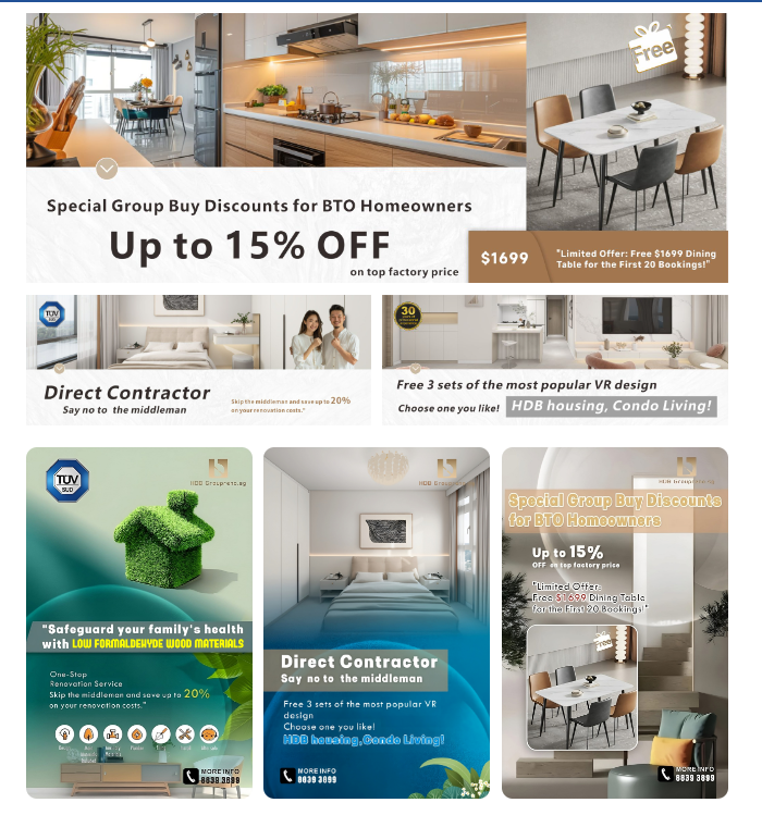 Eco-certified materials for BTO renovation