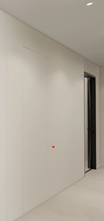 Feature Wall of Bomb Shelter with Tic-Tac Door