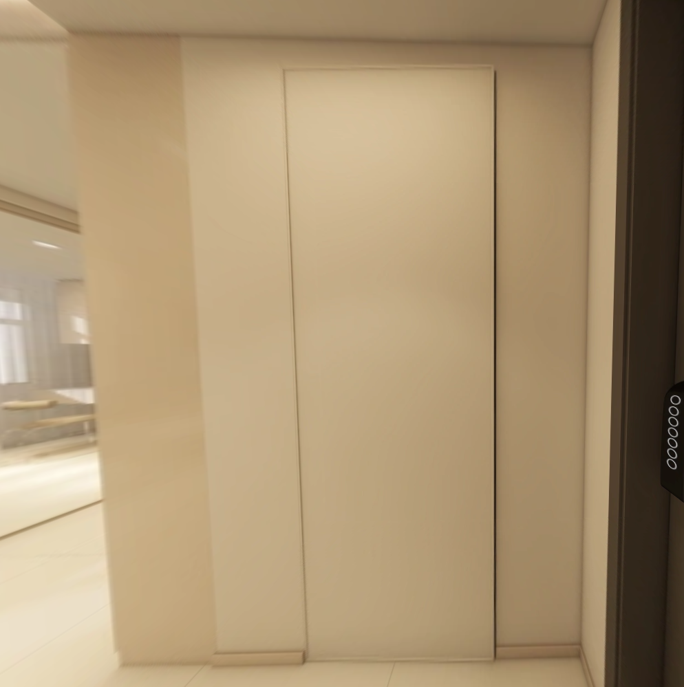 Feature Wall of Bomb Shelter with Tic-Tac Door