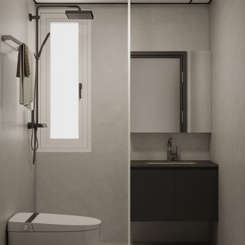 Common Bathroom Top & Bottom Cabinets (5 feet)